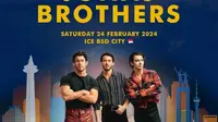 Konser Jonas Brothers di ICE BSD, Tangerang, 24 Februari 2024. (dok. Instagram @colorasialive/https://www.instagram.com/p/C3SJbbYxOLh/?hl=en&img_index=1/Dinny Mutiah)