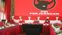Sekjen Hasto Kristiyanto memimpin rapat di kantor DPP PDIP bersama perwakilan pengurus partai wilayah DKI Jakarta, Depok dan Bogor. (Ist)
