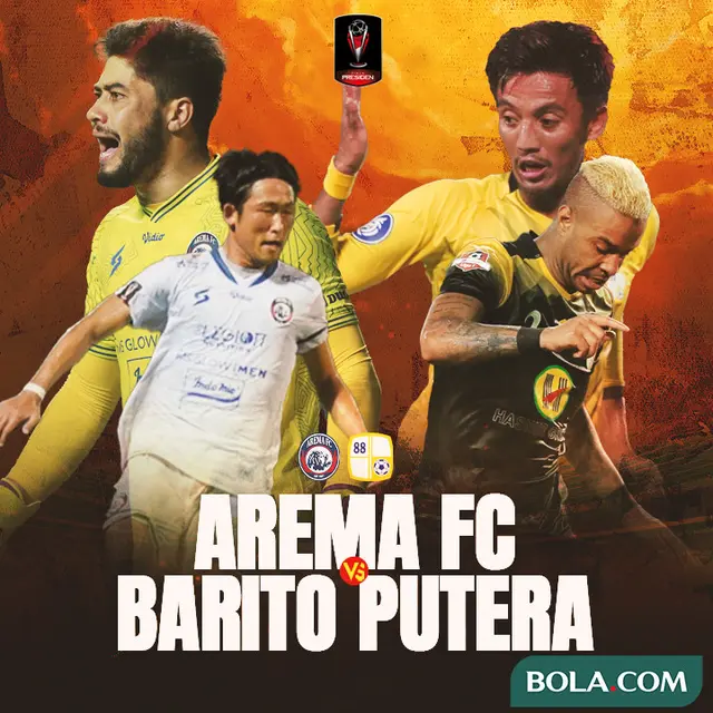 Cover Duel Antarlini Arema FC Vs Barito Putera