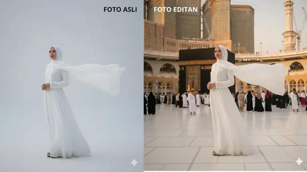 7 Cara Edit Foto Seolah Sedang Ibadah di Tanah Suci Pakai Gemini AI, Bisa Jadi Doa