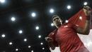 Petenis meja Indonesia, David Jacobs, melakukan selebrasi usai meraih medali emas Asian Para Games cabang tenis meja TT 10 di Ecovention Ancol, Jakarta, Selasa (9/10/2018). (Bola.com/Vitalis Yogi Trisna)