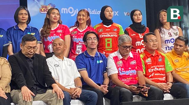 Konferensi Pers Proliga 2026 di Studio Lantai 8 SCTV Tower, Senayan City hari Senin (22/12/2025). (Hendry Wibowo/Bola.com)