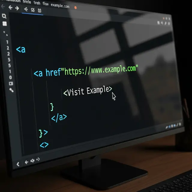 Membuat Link di HTML untuk Website (AI Generated)