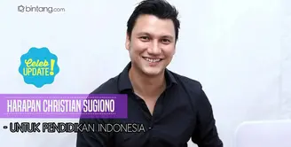 Christian Sugiono berbagi cerita soal pengalaman belajarnya.