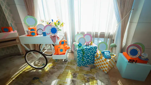 Display koleksi ZEN Tableware x Nagita Slavina, Color Theraphy (Foto Dok: ZEN Tableware)