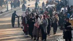 Gencatan senjata antara Israel dan Hamas di Jalur Gaza berlangsung selama tujuh hari terakhir. (MAHMUD HAMS/AFP)