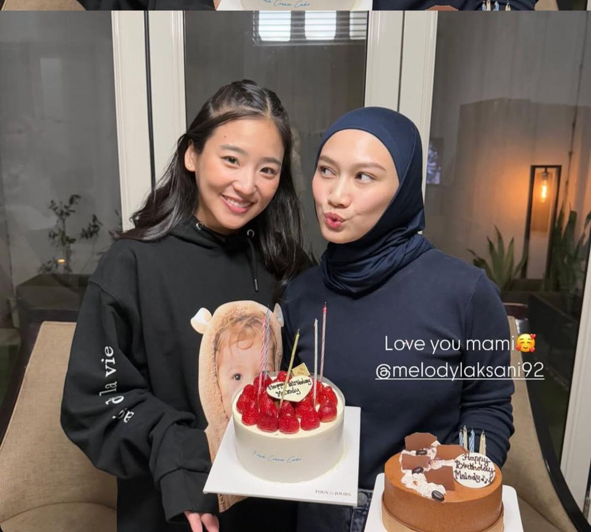 Haruka Memberi Kejutan Manis di Ulang Tahun Melody, Ditambah Parsel dari Irish Bella