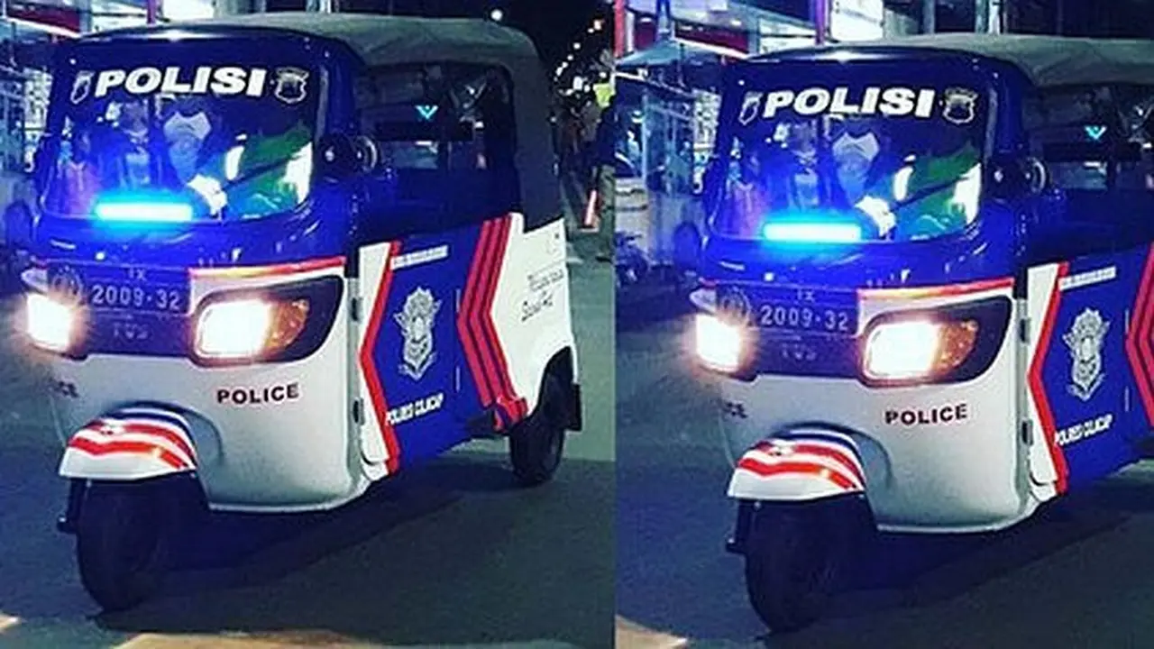 Bajaj menjadi kendaraan patroli