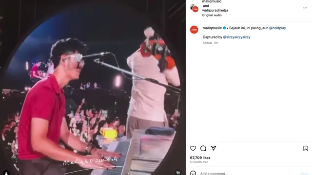 Unggahan Maliq & D’Essential. (Foto: Dok. Instagram @maliqmusic)