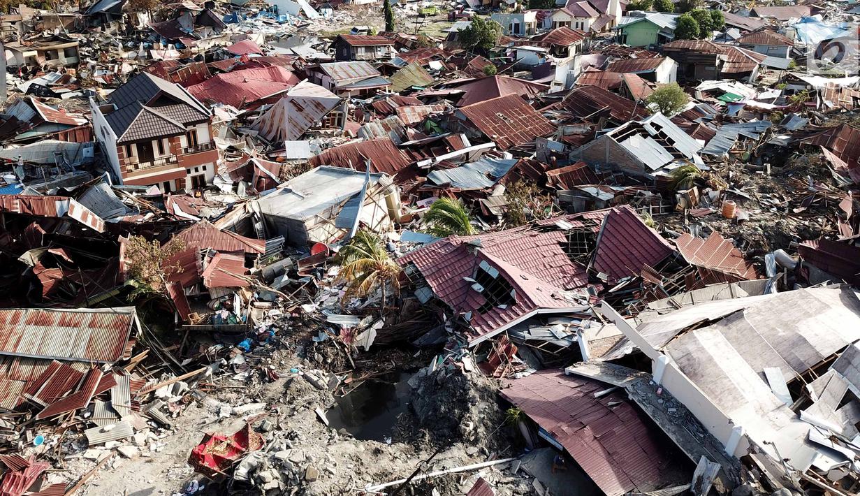FOTO: Potret Udara Ribuan Perumnas Balaroa yang Hilang Akibat Gempa