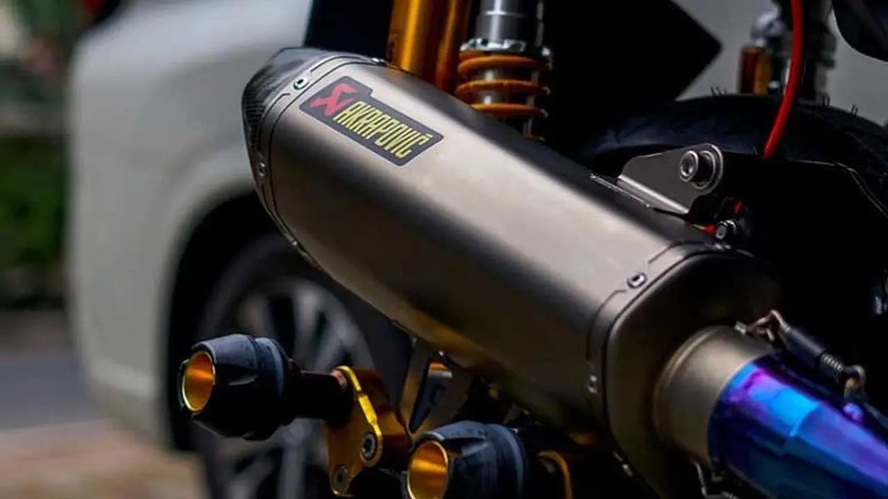 Penggunaan knalpot racing di motor matik harus menggunakan DB killer (Layz Motor)