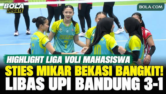 Highlight Liga Voli Mahasiswa Seri Jakarta 2026: STIES MIKAR Bekasi Bangkit, Libas UPI Bandung 3-1