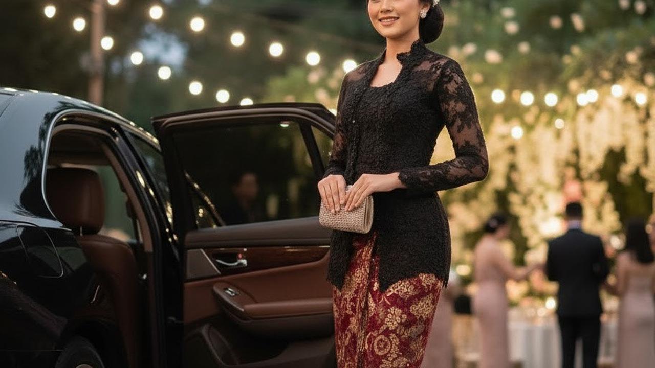 7 Padu Padan Warna Atasan Brokat Bawahan Batik, Tren Busana 2025 yang Memikat