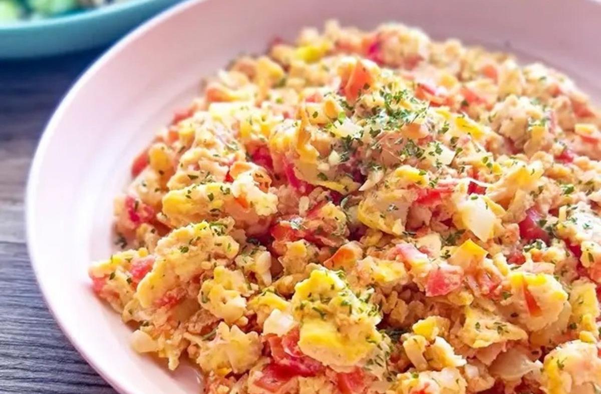Resep orak-arik talur tomat. (dok. Cookpad @leonyskitchen)