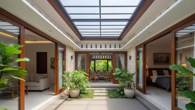 Desain Rumah dengan Konsep Inner Courtyard yang Bikin Udara Lebih Sejuk