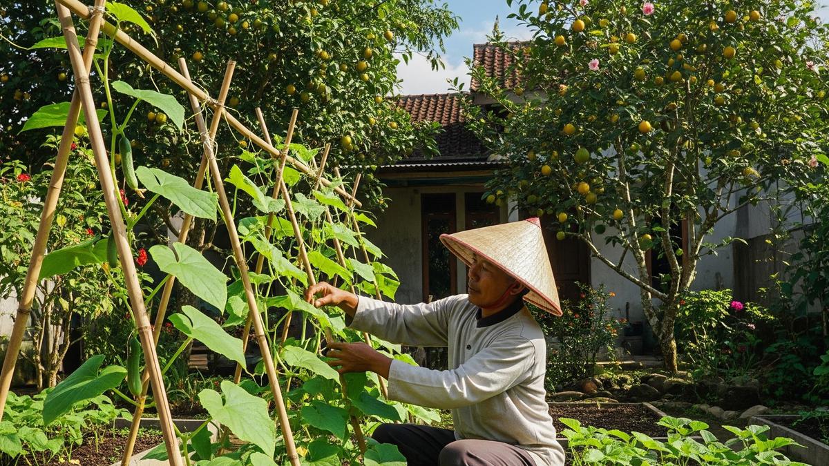 Teknik Menanam Timun Secara Rambat agar Buah Banyak dan Tidak Mudah Busuk