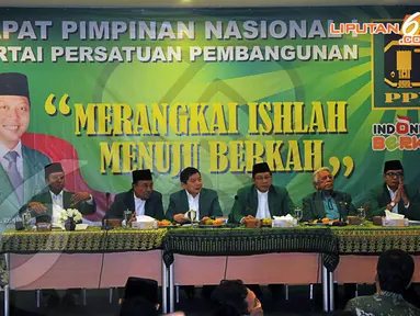 PPP menggelar Rapat Pimpinan Nasional (Rapimnas) di kantor DPP PPP, Jakarta, Sabtu (19/4/14). (Liputan6.com/Johan Tallo)