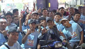 Komunitas Vespa Jawa Barat (Jabar) memberikan dukungan penuh di Pemilihan Presiden (Pilpres) 2024 untuk Prabowo-Gibran dengan bergabung bersama Relawan Gemoy, Asoy, Santuy Poll Bersama Prabowo (Gaspoll Bro) (Istimewa)