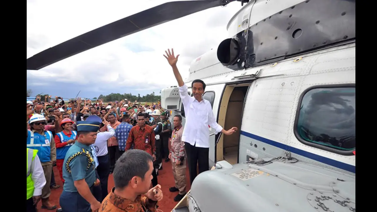 Ke Kalimantan Barat, Presiden Jokowi Tinjau Pos Perbatasan Entikong