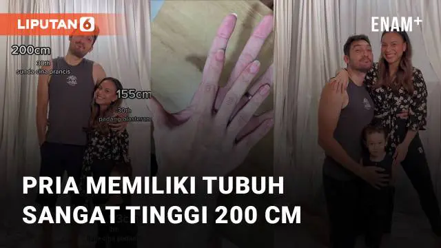 VIDEO: Pria Memiliki Tubuh Sangat Tinggi, Pasangan Ini Curi Perhatian Netizen