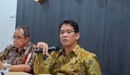 Menteri Keuangan (Menkeu) Purbaya Yudhi Sadewa di Kantor Kementerian Keuangan, Jakarta, Jumat (17/10/2025). (Liputan6.com/Arief)