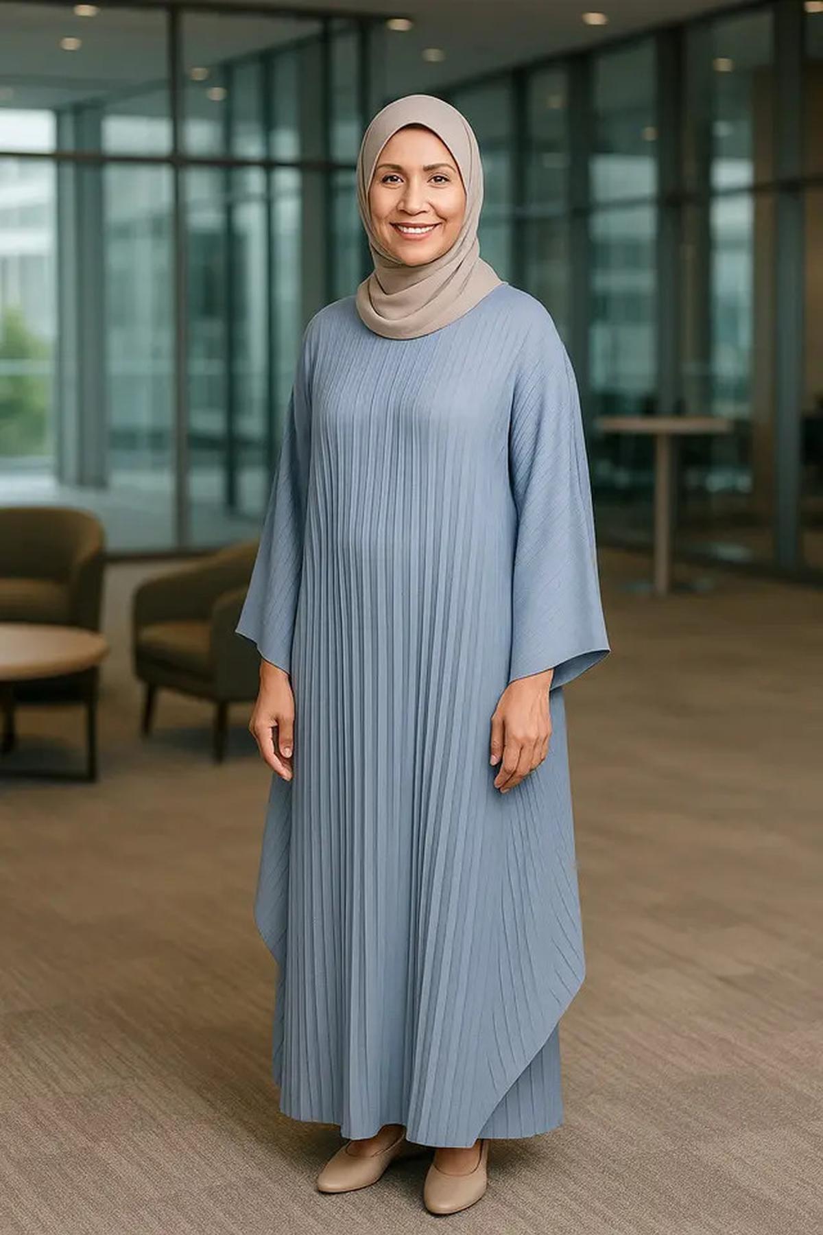 8 Model Kaftan Abaya Terbaru agar Ibu-Ibu 50 Tahun Tampil Jauh Lebih Muda