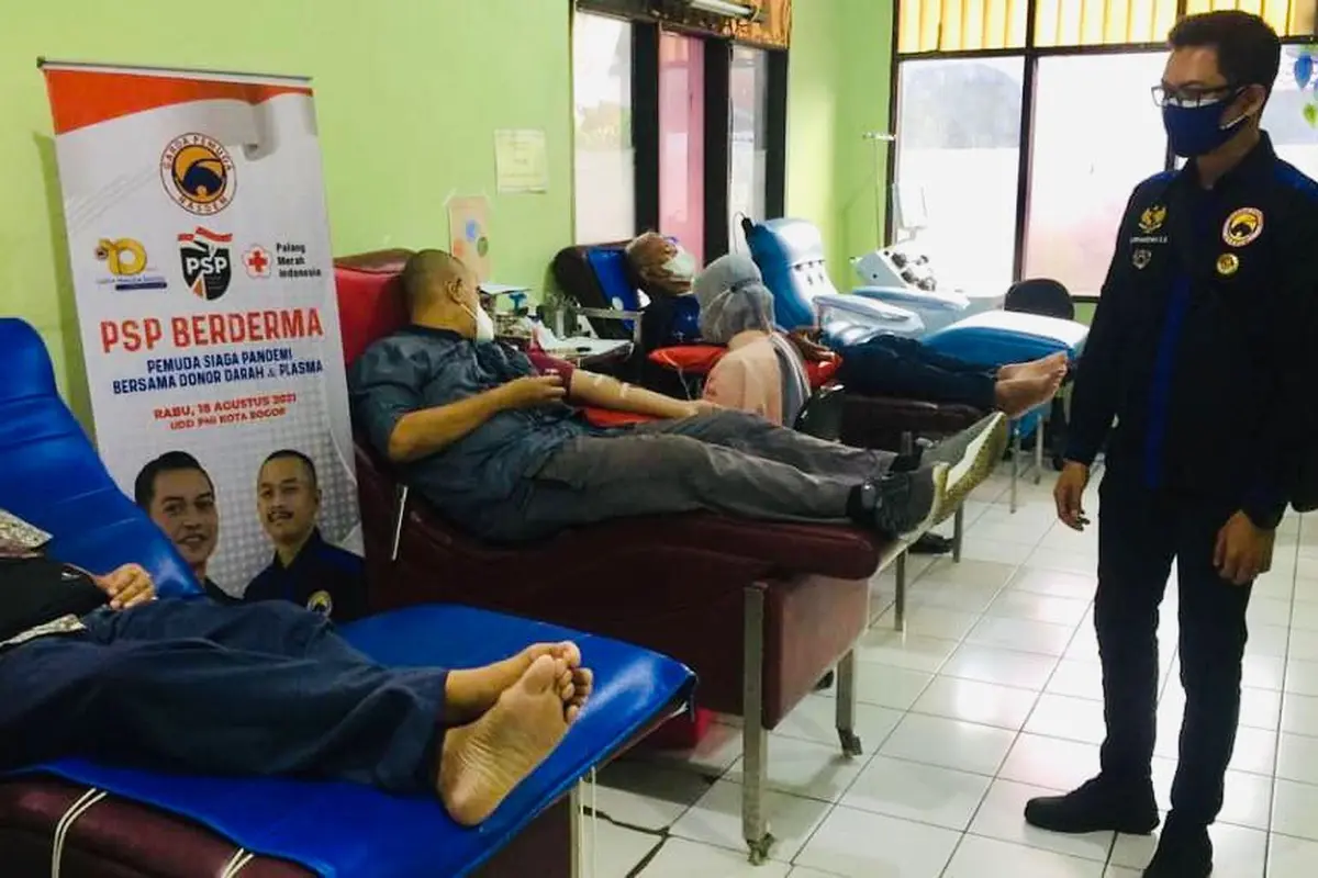 GP NasDem mengadakan aksi kemanusiaan donor darah dan plasma konvalesen