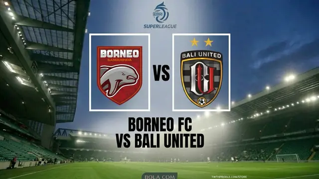 Ilustrasi Borneo FC Vs Dewa United, BRI Super League