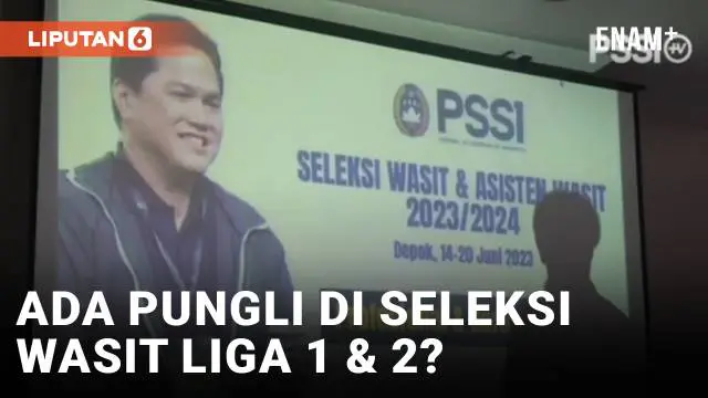 Ketua Umum Persatuan Sepakbola Seluruh Indonesia, Erick Thohir, dipanggil oleh penyidik Satuan Tugas Anti Mafia Bola Polri untuk menjalani pemeriksaan terkait dugaan kasus pungutan liar dalam seleksi wasit Liga 1 & 2 Indonesia.