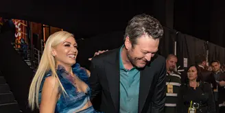 Telah lama bersama dan selalu pamer kemesraan, banyak yang berspekulasi bahwa Blake Shelton dan Gwen Stefani akan menikah diam-diam. (Gwen Stefani CHRISTOPHER POLK  GETTY IMAGES NORTH AMERICA  AFP)