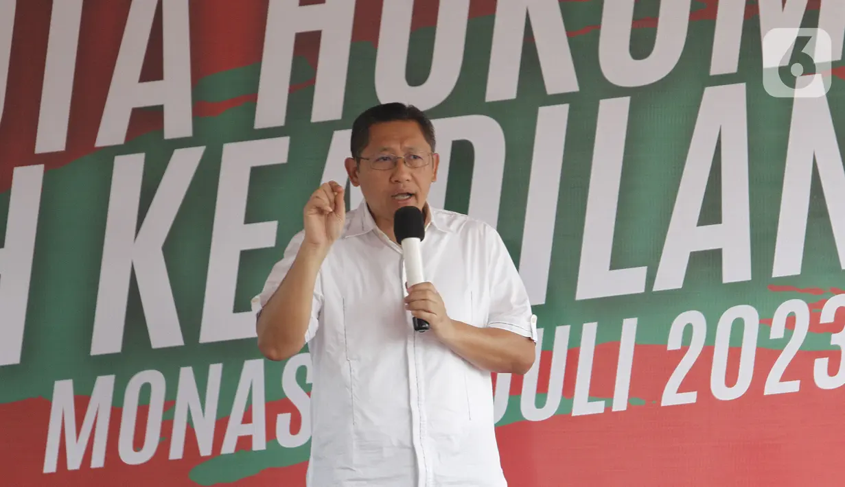 Anas menyatakan  kezaliman hukum boleh terjadi kepada dirinya, tetapi tidak kepada anak bangsa lainnya dan  kasus Hambalang yang pernah menjeratnya dapat menjadi pelajaran bagi bangsa di masa depan.(merdeka.com/Arie Basuki)