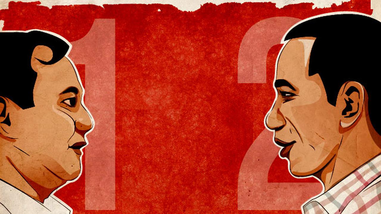 Ilustrasi Jokowi vs Prabowo (Liputan6.com/M.Iqbal)