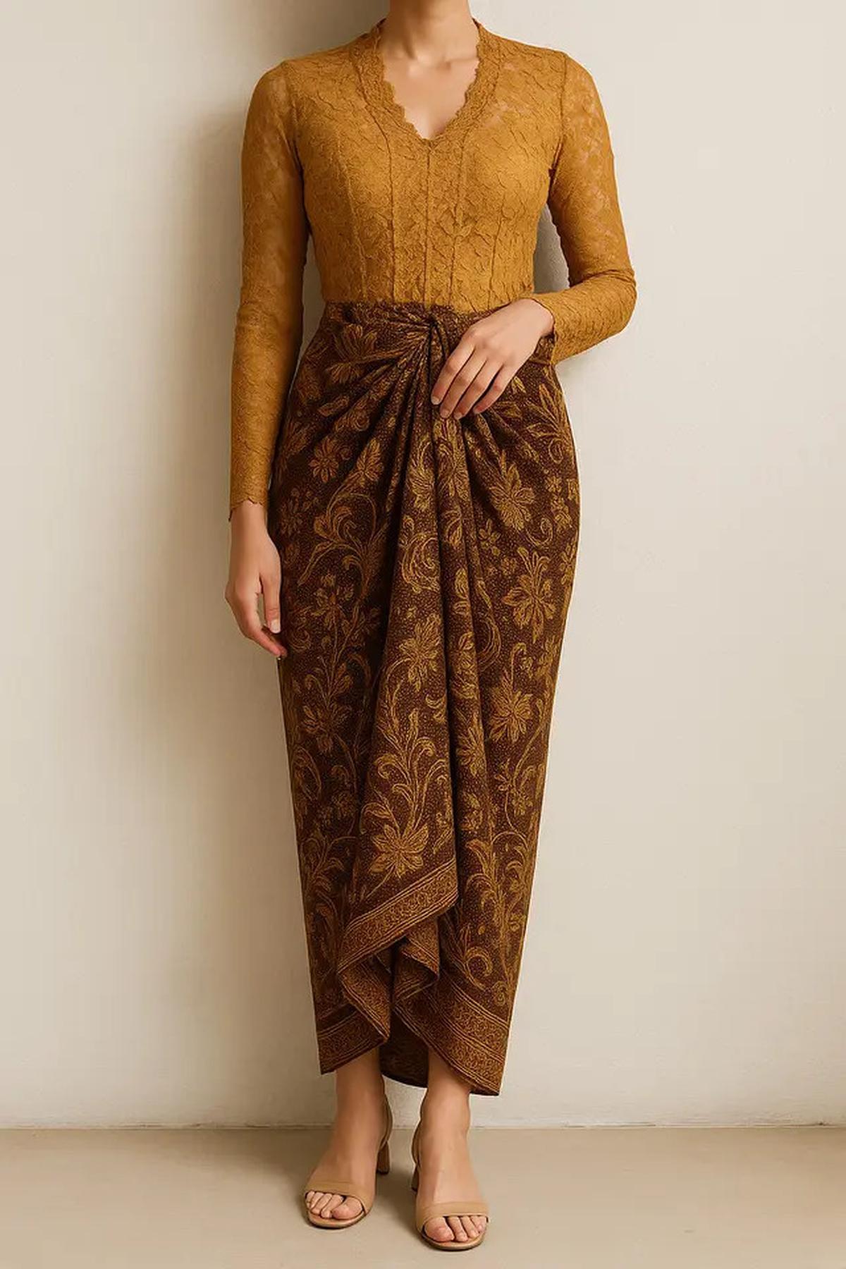 7 Model Bawahan Kebaya Brokat yang Timeless, Cocok Dipakai Seumur Hidup