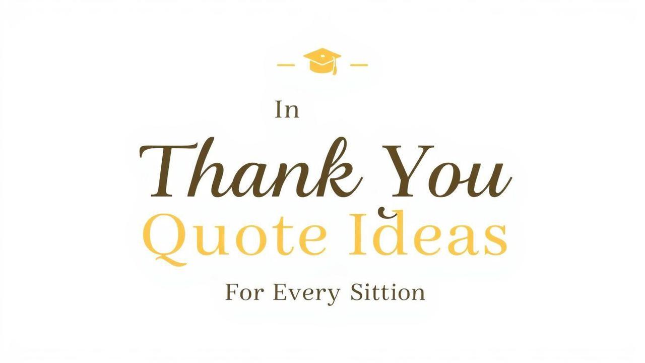 Best Thank You Quote Ideas for Every Situation