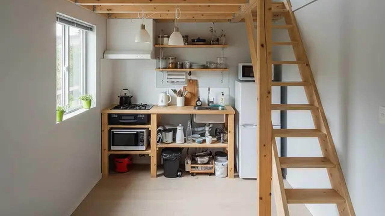 8 Ide Dapur Mezzanine di Rumah Mungil Hemat Biaya, Fungsional tapi Tetap Stylish