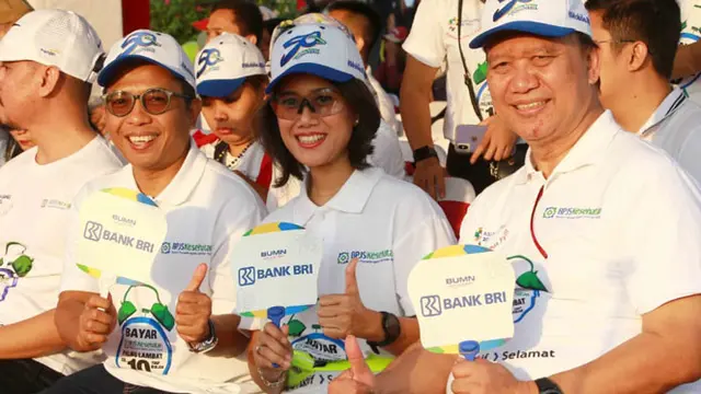 BRI Raih Penghargaan di Acara Senam Kolosal HUT ke- 50 BPJS Kesehatan