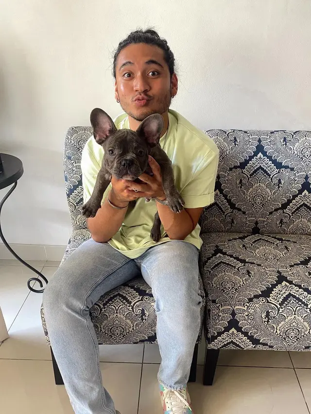 Giorgino Abraham dan anjing peliharaan (Foto: Instagram/@giorgino_abraham)