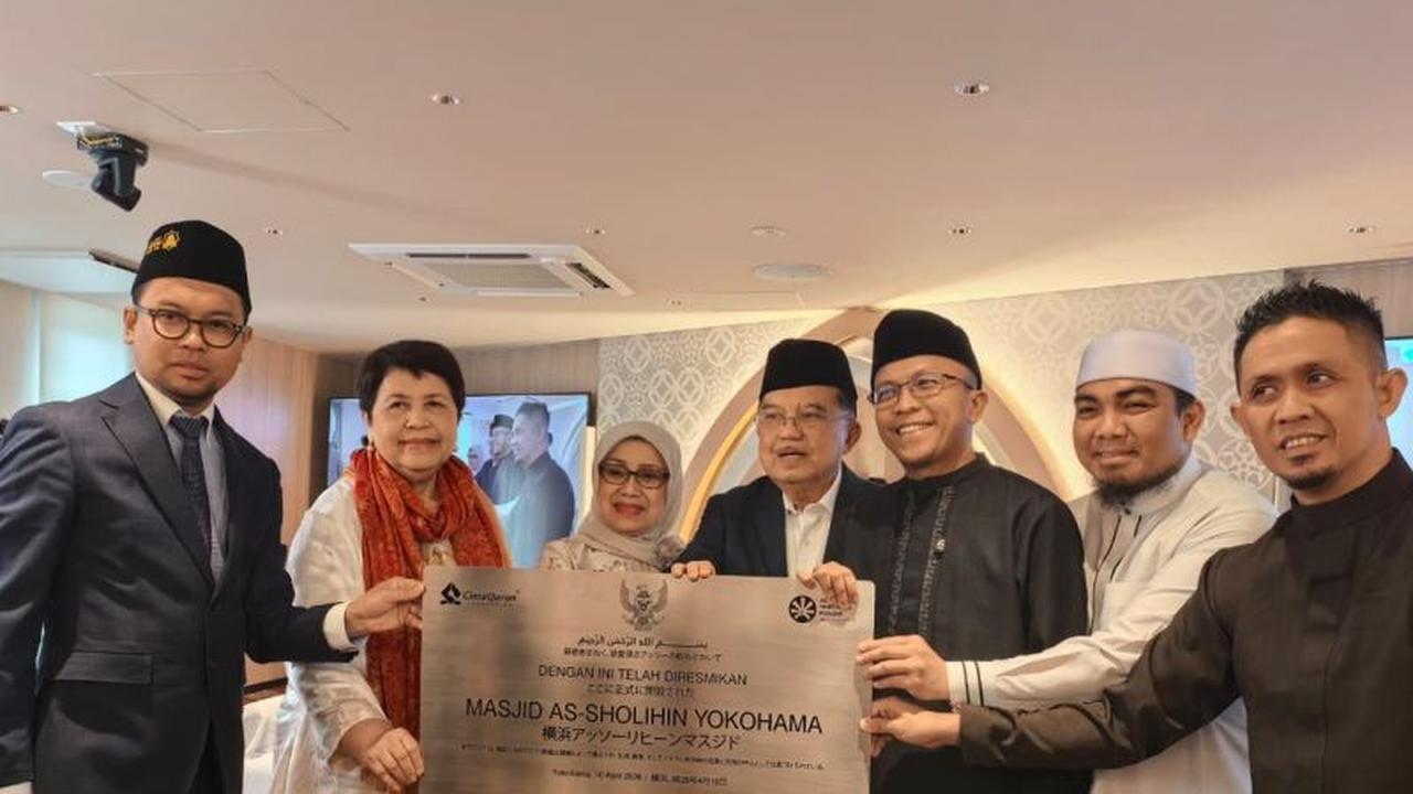 Jusuf Kalla Resmikan Masjid As Sholihin Yokohama, Perkuat Peran Umat dan Diaspora Indonesia