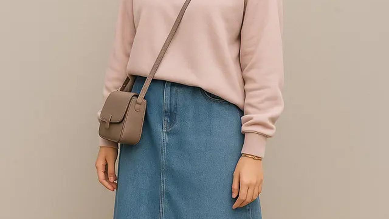 7 Referensi Outfit Rok Jeans Hijab yang Timeless, Tampil Trendy Sepanjang Masa
