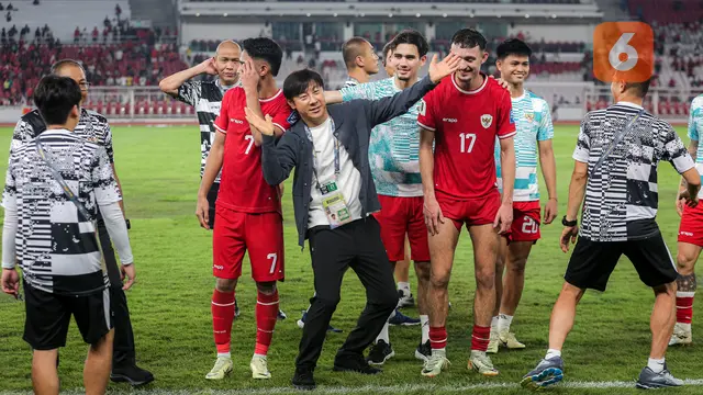 Foto: Shin Tae-yong Kasih Joget Tipis-Tipis usai Bawa Timnas Indonesia Bungkam Vietnam