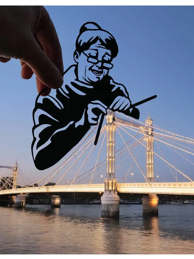 Gabungan Ilustrasi Gambar dengan Bangunan Dunia Ini Bikin Takjub