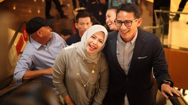 Nur Asia dan Sandiaga Uno