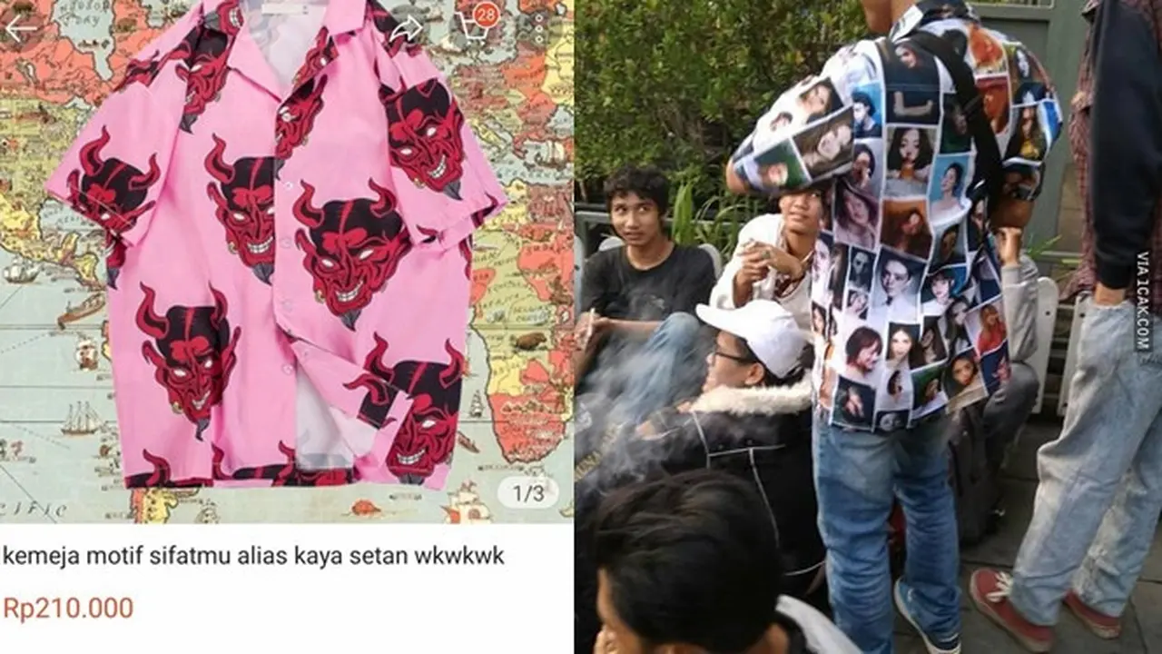 6 Kemeja Ini Motifnya Anti-mainstream Banget, Nyeleneh