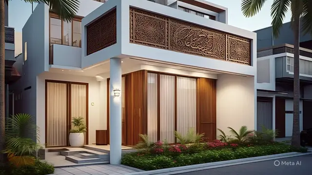 Desain Rumah Islami Sejuk di Tengah Kota