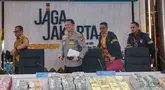 Kabid Humas Polda Metro Jaya Kombes Budi Hermanto saat konferensi pers di Mapolda Metro Jaya, Jakarta, Jumat (10/7/2026). (KLY/ Budi Santoso)