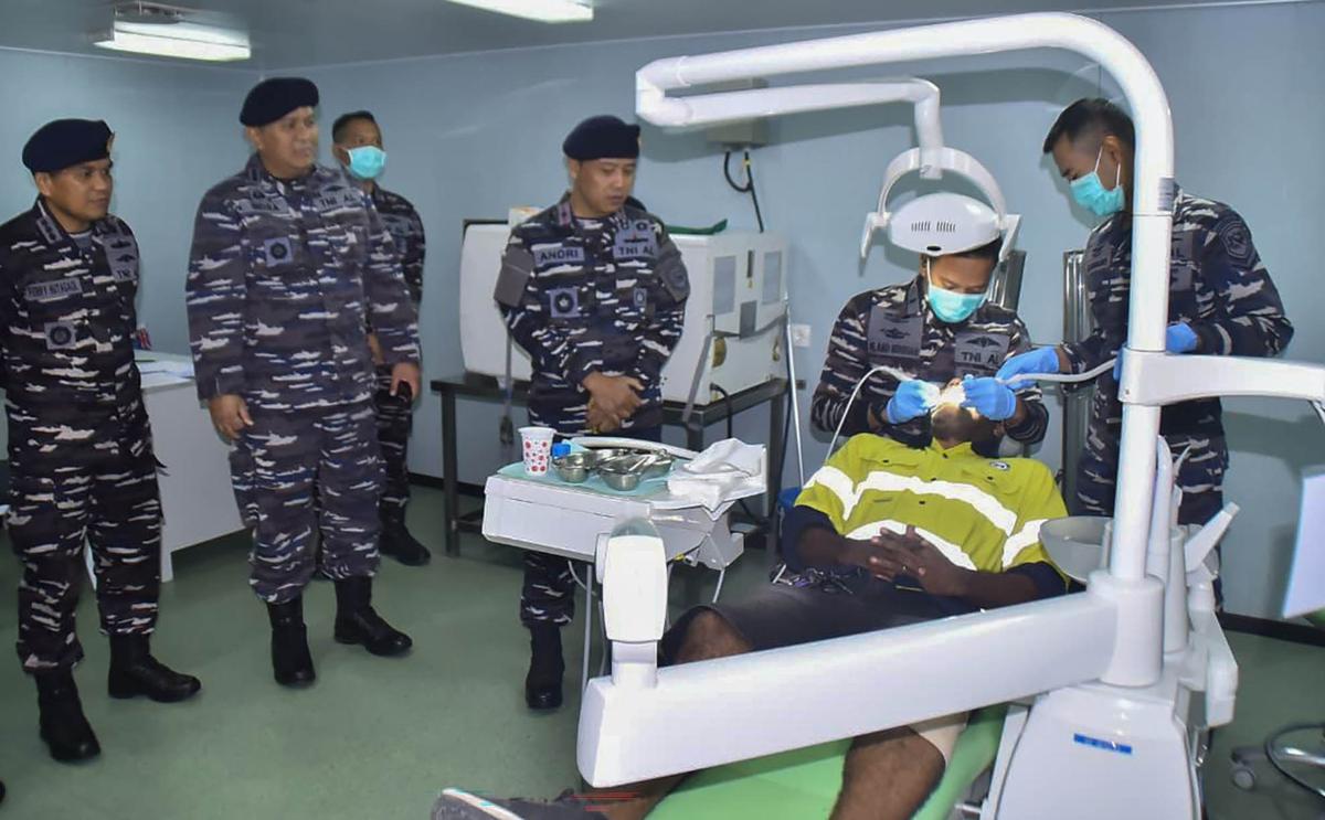 FOTO: TNI AL Gelar Bakti Sosial dan Kesehatan di Papua Nugini, Pererat Persahabatan Dua Negara