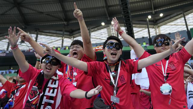 Suporter Timnas Korea Selatan di Piala Dunia 2022