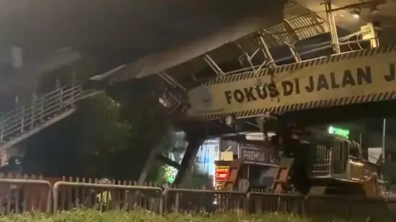 JPO Tendean Bakal Dibongkar Usai Hancur Ditabrak Truk