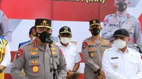 Kapolri Jenderal Listyo Sigit Prabowo meninjau langsung perkembangan proses pembangunan Ibu Kota Negara (IKN) di Penajam Paser Utara, Kalimantan Timur, Sabtu (29/1/2022). (Ist)