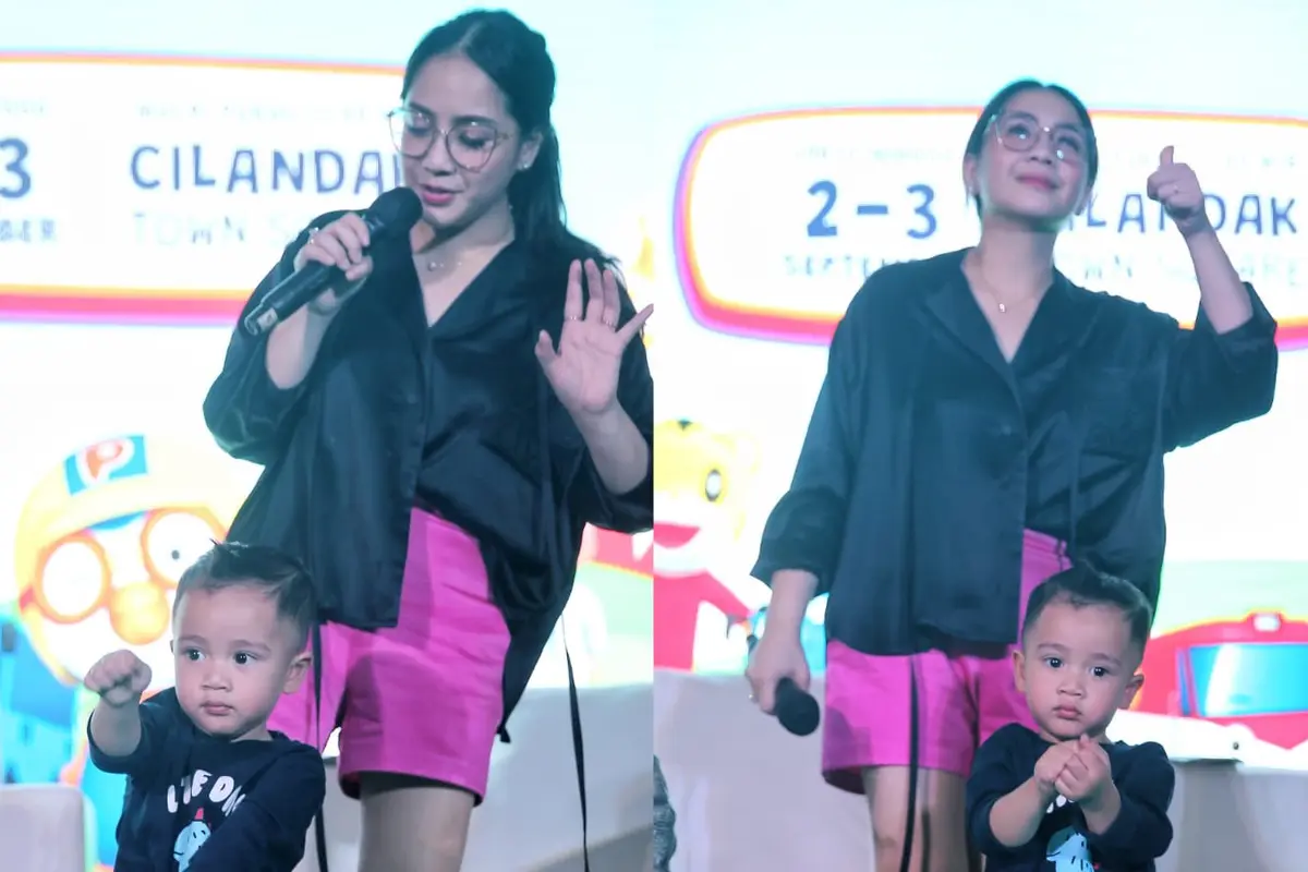 Rayyanza Anak Nagita Slavina Asik Joget di Depan Penggemar